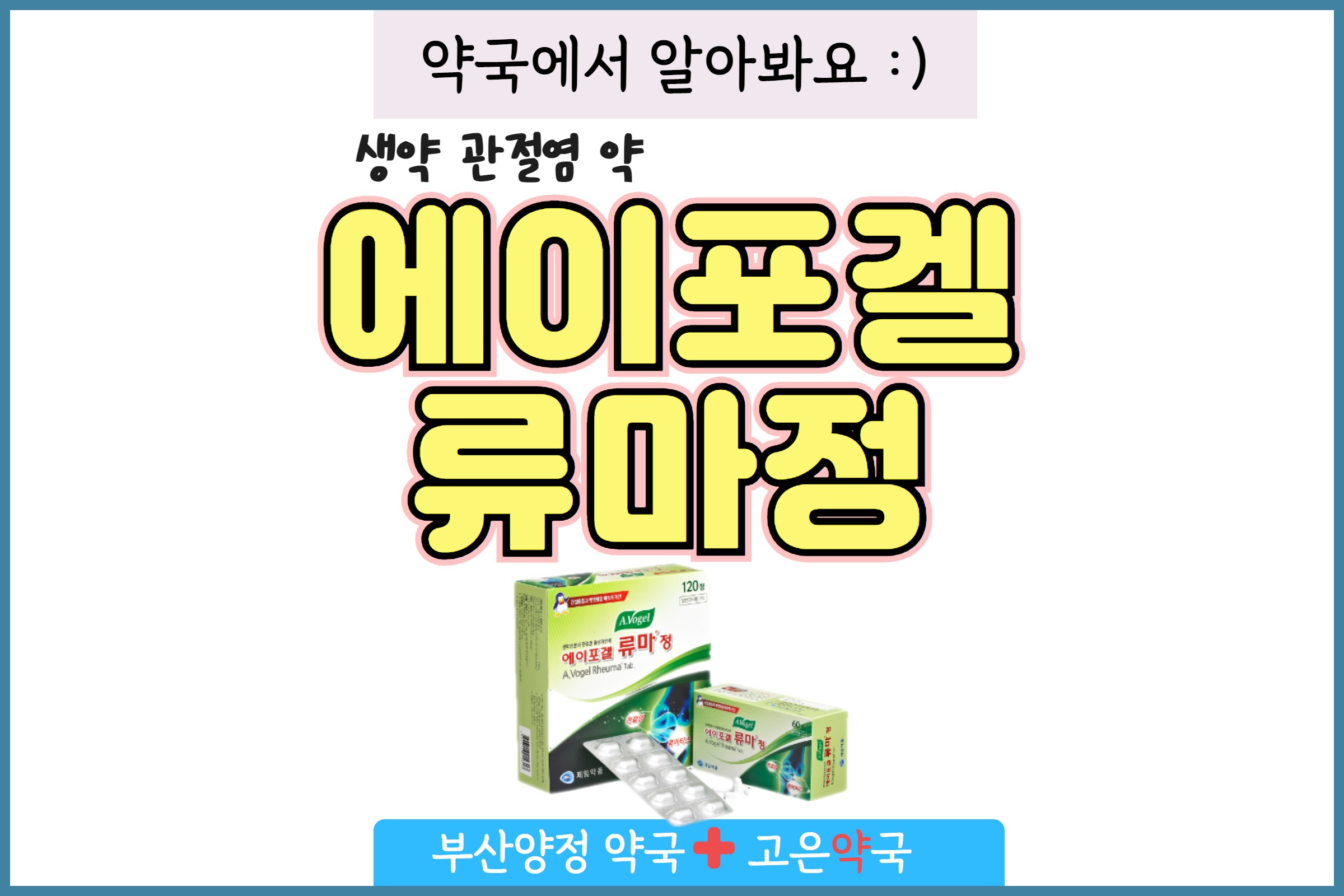 에이포겔 류마정 생약성분 관절염 증상개선제