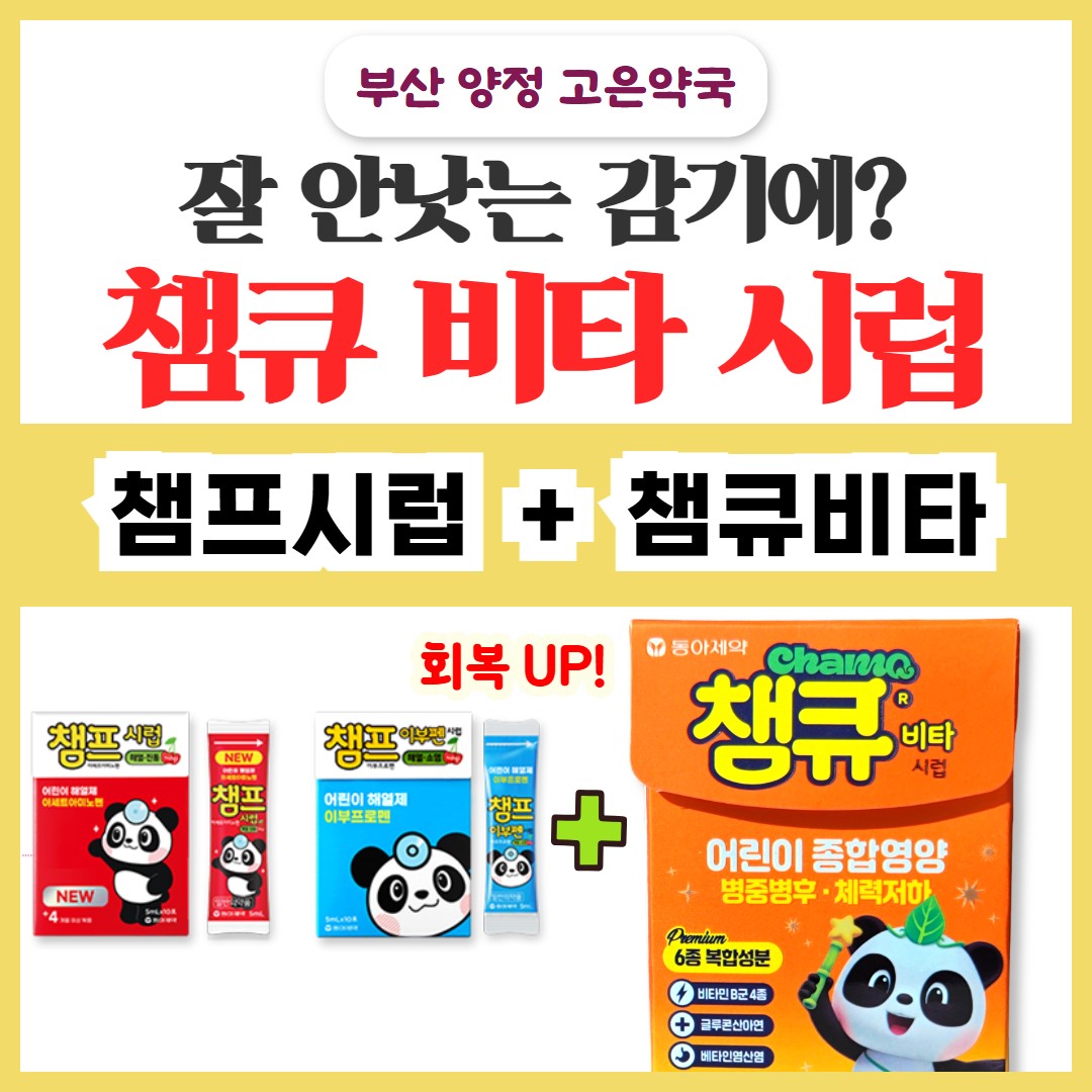 챔큐비타 시럽 , 효과 가격 파는곳, 챔프랑 같이 먹여도 될까?