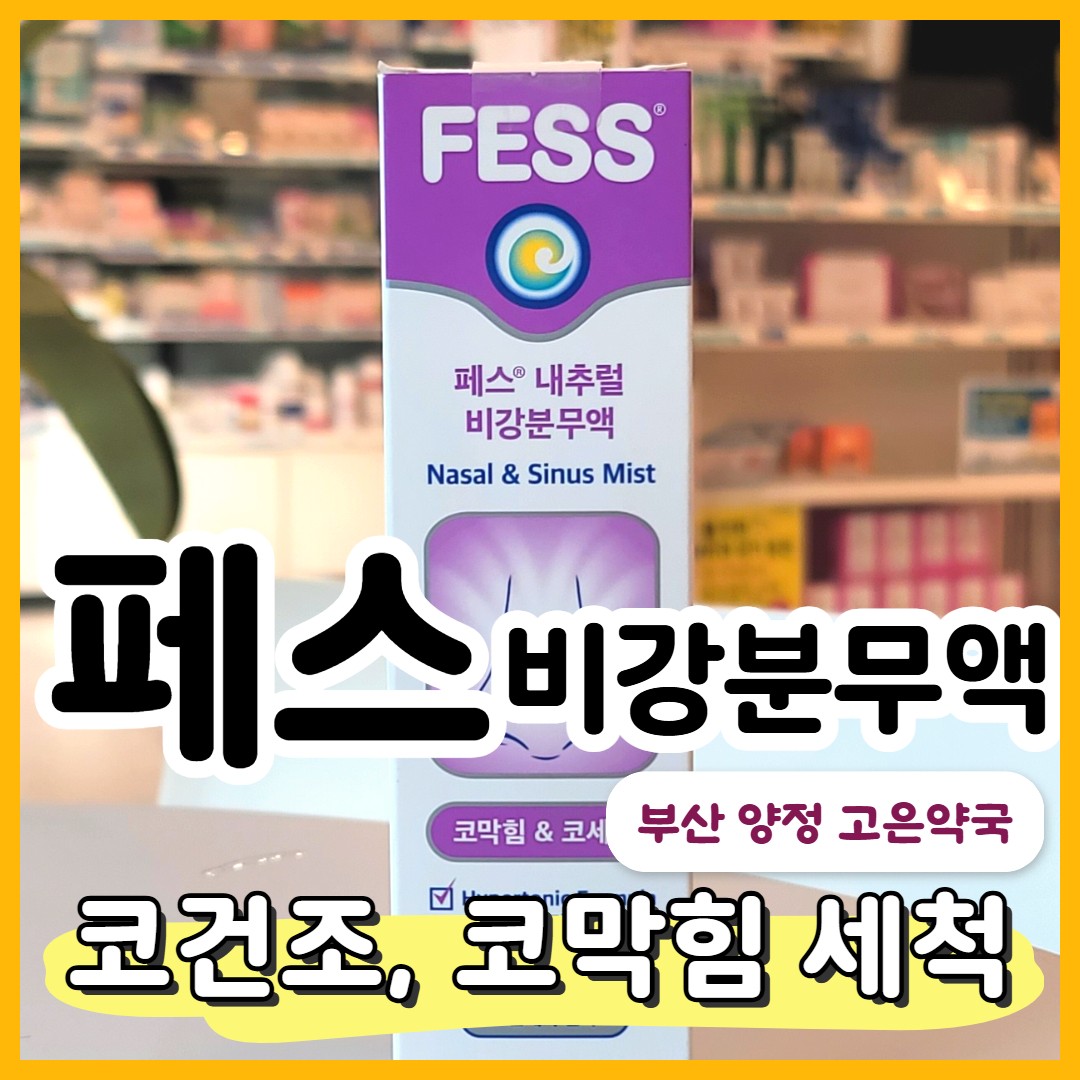 FESS 페스 내추럴 비강분무액, 코건조 코막힘 코세척에 쓰는 약국 코 스프레이