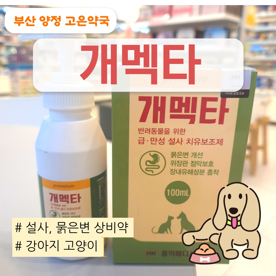 강아지 고양이 장염 설사 멈추는 개멕타, 효과, 용량, 먹이는법, 판매약국 알아보기