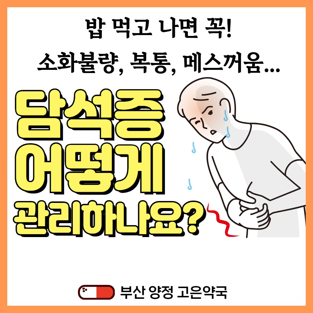 담낭 담석증 오른쪽 가슴통증 원인과 예방 치료 교정 영양제
