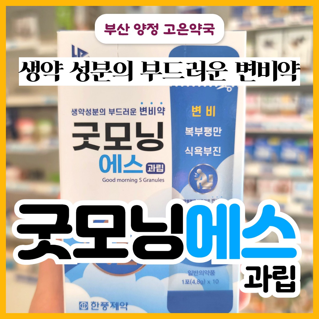 굿모닝에스 과립, 차전자피 성분을 포함한 약국 생약 변비약