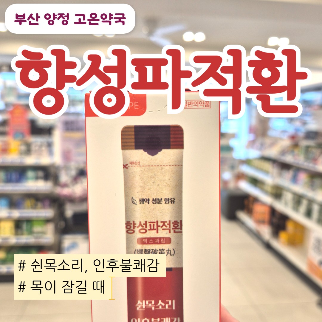 목이 자꾸 쉰다면? 쉰목소리 감기 인후염 향성파적환, 경방향성파적환엑스과립