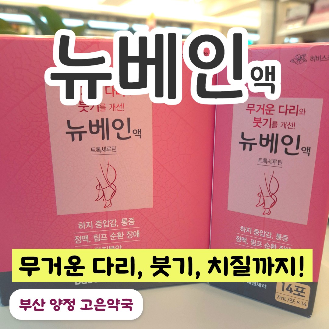 뉴베인, 다리붓기, 성형붓기, 물살 다이어트 효과 복용법 가격 주의사항