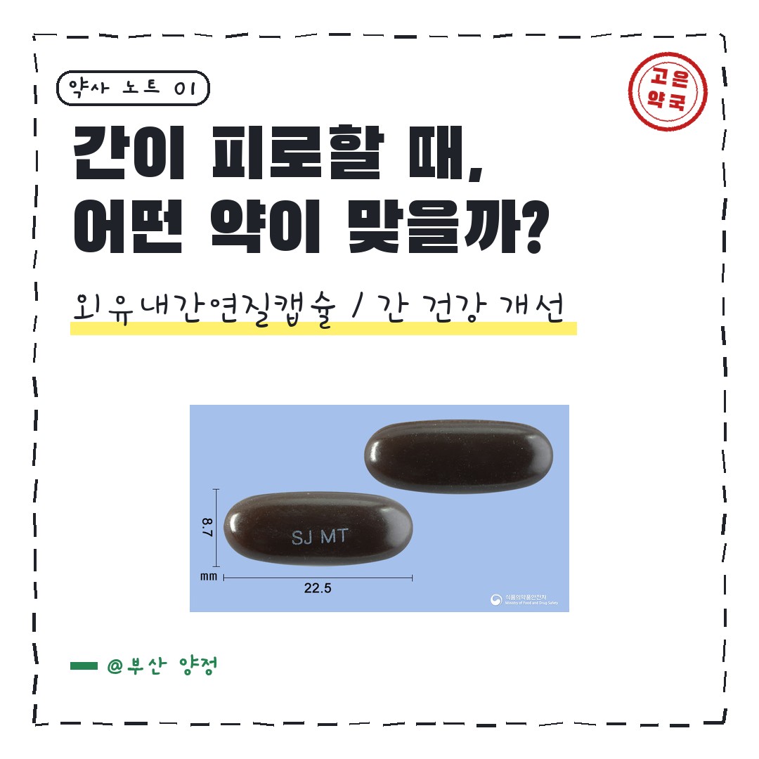 삼진제약 외유내간연질캡슐 간영양제로 유명한가요 ?
