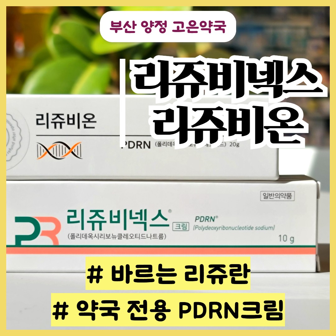 리쥬비넥스 크림 vs 리쥬비온 크림 / 약국 PDRN 연고 비교하기