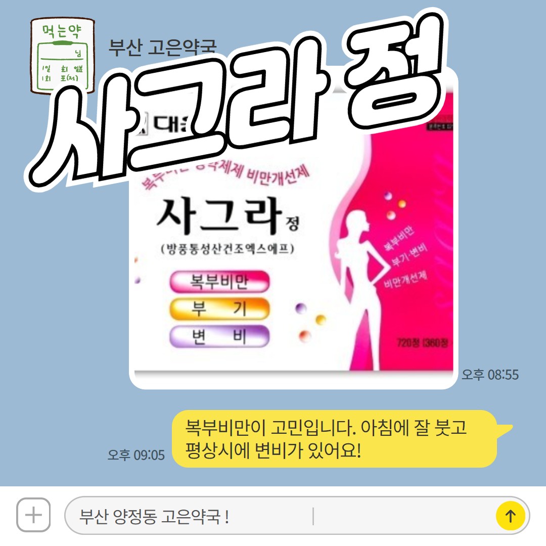 사그라정 효과 있을까? 복부비만과 변비에 먹는 한방다이어트약